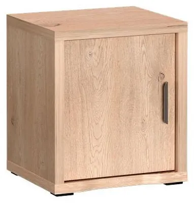 Produktbild von Masseno Nachttisch BRESSO Nachtschrank Beistelltisch für Schlafzimmer 47,5 x 52,5 x 40,5 cm Eichefarben