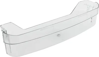 A clear product shot of a refrigerator door bin.