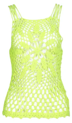 Immagine prodotto di NALLY, top all'uncinetto da donna, modello 25617323-NA02, colore giallo neon, taglia XL/XXL