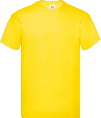 Image de Fruit of the Loom - "Original" T-Shirt für Herren/Damen Uni LT1822 (M) (Gelb)