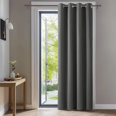 Produktbild von Schwarzes Verdunkelungsvorhang 140x260cm mit Ringen