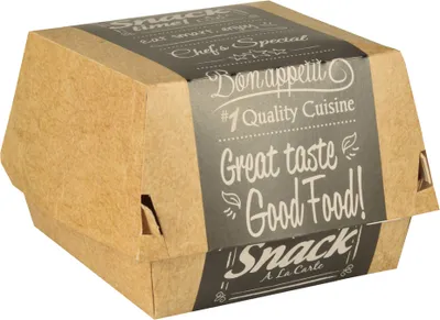 Immagine prodotto di PAPSTAR 87493 PAPSTAR Burgerbox "pure", dimensioni: 90 x 155 x 155 mm, XXL