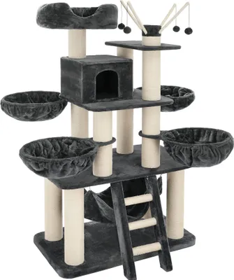Image de Arbre à chat GISMO 195 cm - gris/blanc