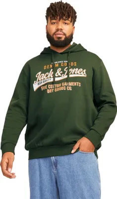 Produktbild von Jack & Jones Kapuzenpullover Plus Size grün mit Aufdruck