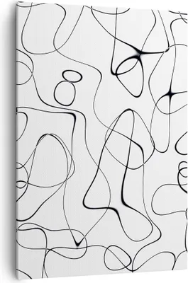 Produktbild von Bild auf Leinwand - Leinwandbild - Einteilig - Linie nichts Muster - 70x100cm - Wand Bild - Wanddeko - Wandbilder - Leinwanddruck - Wanddekoration - Leinwand bilder - Wandbild - PA70x100-5054