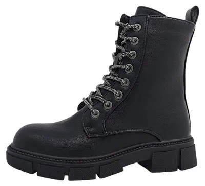 Productafbeelding van Dockers by Gerli Kinderschuhe Mädchen Schnürstiefel Schwarz Freizeit