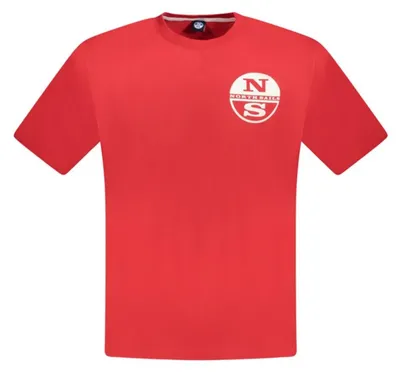 Produktbild von Stilvolles rotes Herren T-Shirt mit Print und Rundhals