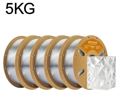 Produktbild von PETG 3D-Drucker Filament - Hochgeschwindigkeit 1,75 mm - Toleranz ±0,03 mm - 30–500 mm/s - Für FDM 3D-Drucker - 5 kg - Transparent
