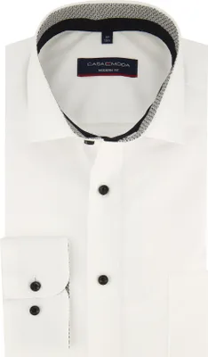 Produktbild von Casa Moda Modern Fit Hemd normale Passform weiß einfarbig