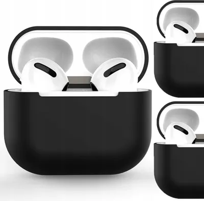 Immagine prodotto di Custodia per Airpods 2 / Airpods 1 Custodia morbida in silicone per cuffie nera (Custodia C)