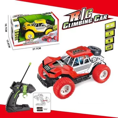 Produktbild von Remote Control Climbing Car 1:18 RC Stuntauto mit USB-Ladegerät und 3.7V Lithium-Akku, ferngesteuertes Buggy
