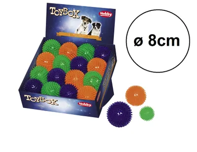 Immagine prodotto di Palla Nobby TPR "SPIKY" con display 16 St., 8 cm
