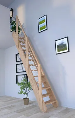 Obrázek produktu pro Schodiště Pertura Kybele Dub se střídavými stupni dub rovné 61,5 cm 12/13