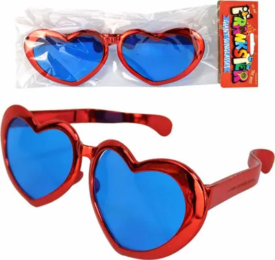 Immagine prodotto di Occhiali a forma di cuore XXL rossi - circa 28 cm
