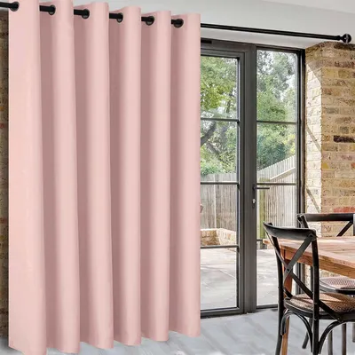 Immagine prodotto di Omgoods - Tende divisorie per ambiente in rosa tenue - Oscuranti e fonoassorbenti, ideali per la camera da letto