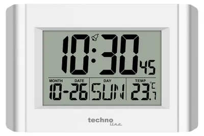Produktbild von Technoline WS8002 Quarz-Wanduhr mit Temperatur- und Datumsanzeige