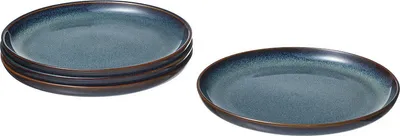 Produktbild von IKEA Gladelig Dessert Teller blau 20cm (4 Stück Pack) aus Steinzeug