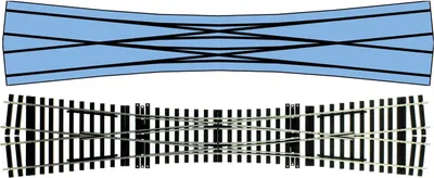 Produktbild von LENZ Spur 0 45033-01 DKW Handweiche