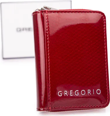 Produktbild von Gregorio Damen Geldbörse Echt Leder Geldbeutel Portemonnaie  Klein RFID Rot