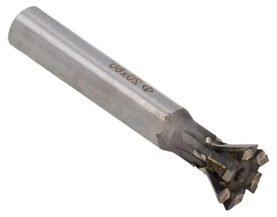 Produktbild von 60°-Schwalbenschwanzfräser mit geradem Griff, 20 mm, 6 Schneiden für Metallbearbeitung und CNC-Wartung