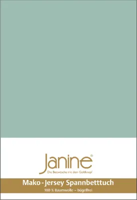 A product image with a solid light green background and a white section at the bottom containing branding and product information.