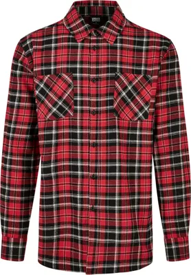 Produktbild von Urban Classics - Checked Roots Shirt Hemd rot - M