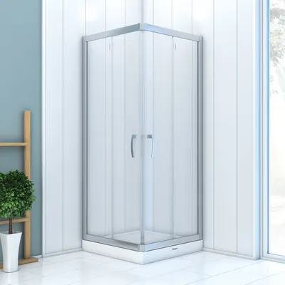 Produktbild von Duschkabine Schiebetür 110x100 Dusche Eckdusche 100x110cm Höhe 190cm