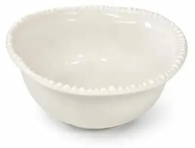 Image de BAVARY Pearls Lot de 6 bols blancs en céramique, 11,6 cm