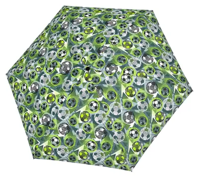 Image de doppler parapluie de poche parapluie Kids Mini Light Up Football vert