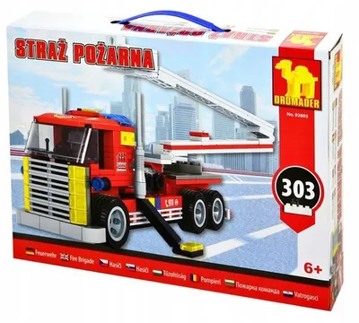 Produktbild von Dromader Feuerwehr LKW Konstruktionsspielzeug 303 Teile