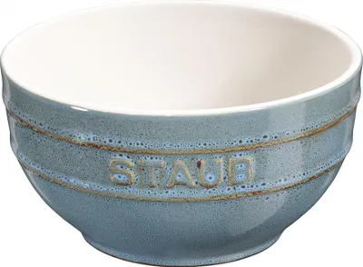 Produktbild von Staub Ceramic Schüssel Geschenkkarton 14,8 x 8 x 14,5 cm, Ø 14 cm rund Antiktürkis