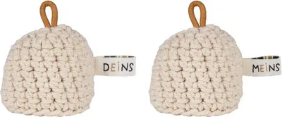 Produktbild von Eierwärmer 2er Set "Meins/Deins"