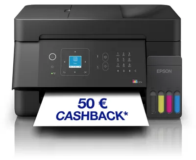 Produktbild von Epson EcoTank ET-4900, Tintenstrahl, Farbdruck, 5760 x 1440 DPI, A4, Direktdruck, Schwarz