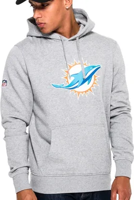 Produktbild von New Era Herren Hoodie NFL Miami Dolphins Logo grau M