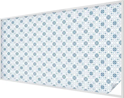 Obrázok produktu pre Vitrážová fólia na okno - 116x200 cm - vitrážový vzor - nepriehľadná dekoratívna fólia na ochranu súkromia - samolepiaca, UV ochrana - dekorácie na obklady