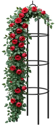 Produktbild von GARDEBRUK® Rosensäule 200x40cm Metall Stabil Wetterfest Garten Rankgitter Rankhilfe Ranksäule Metallsäule Gartensäule