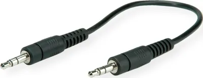 Image de ROLINE Câble de connexion 3,5mm ST / ST, 0,2 m