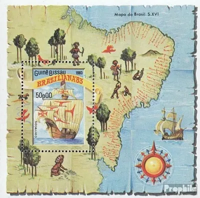 Produktbild von Briefmarken Guinea-Bissau 1983 Mi Block253 (kompl.Ausg.) postfrisch BRASILIANA83