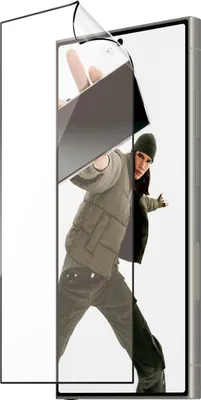 Zdjęcie produktu dla PanzerGlass ® ECO MATRIX Screen Protector with D3O® Samsung Galaxy S24 Ultra | Ultra-Wide Fit w. AlignerKit, Samsung, Samsung - Galaxy S24 Ultra, Aplikacja na sucho, Odporny na zadrapania, Odporny na wstrząsy, Przezroczysty, 1 szt.