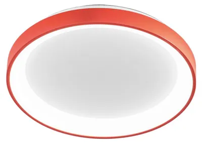 Produktbild von Krizia 50W LED-Deckenleuchte, Terrakotta-Finish, dimmbar (3000K–4000K), Aluminium mit Opal-Acryl-Diffusor – Gealuce
