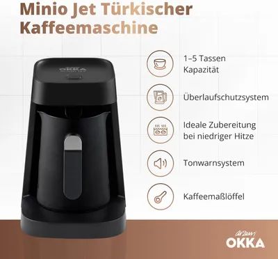 Produktbild von Arzum Okka Minio Jet Türkische-Mokka Maschine Chrom (Ok0013-Kx)