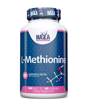Zdjęcie produktu dla Haya Labs L-metionina 500 mg, 60 kapsuek