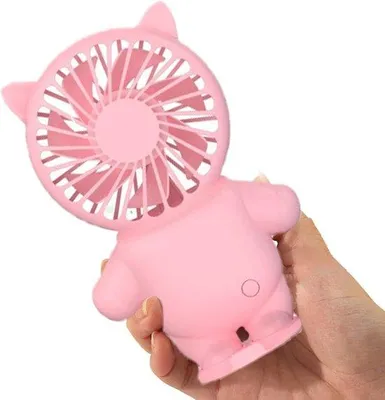 Produktbild von VHV - Schreibtischventilator - USB-Schreibtischventilator - USB-aufladbar, leise, mit LED-Beleuchtung - für Büro, Schlafzimmer, Homeoffice