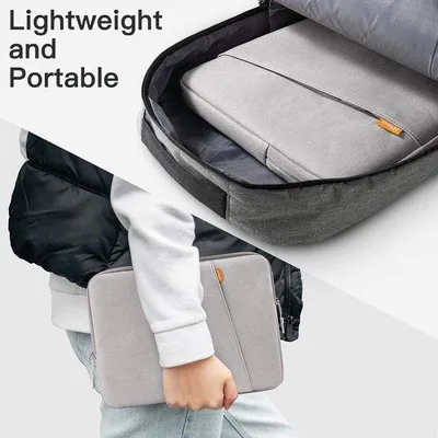 Produktbild von Wasserdichte Laptophülle 16 Zoll Grau Schutz