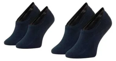 Produktbild von Tommy Hilfiger - Liner Socken für Damen, Glatt (2er-Pack) NA705 (35 EU - 38 EU) (Marine)