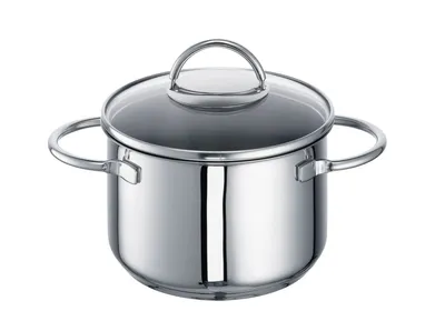 Zdjęcie produktu dla ROHE Germany Garnek do mięsa ze stali nierdzewnej Ravenna, 16 cm, ok. 2,00 litra, z pokrywką