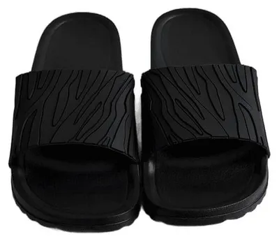 Produktbild von Hausschuhe Uni Pantoffeln EVA rutschfeste Sohle - Schwarz, Gr. 43