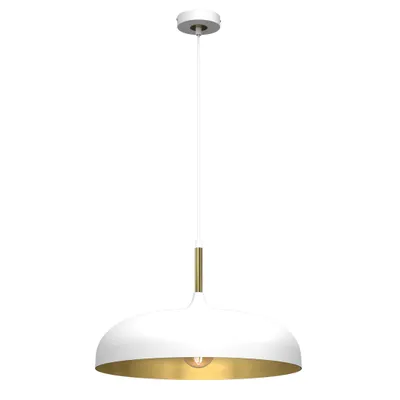 Immagine prodotto di Lincoln bianco/oro luce a sospensione 1Xe27 45Cm luce a soffitto lampada a soffitto luce a sospensione