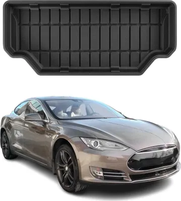 Image de Tapis de Coffre pour Tesla Model S 2012-2022 TPE Noir