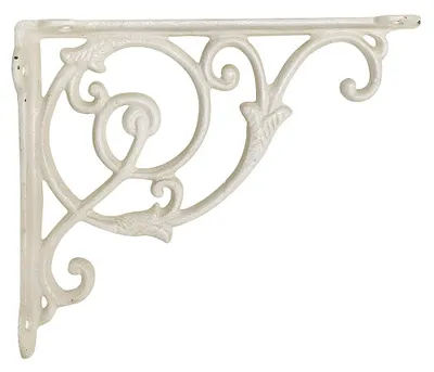 Produktbild von Regalträger Landhausstil Regalhalter Regalwinkel Gusseisen Weiß 18x22cm